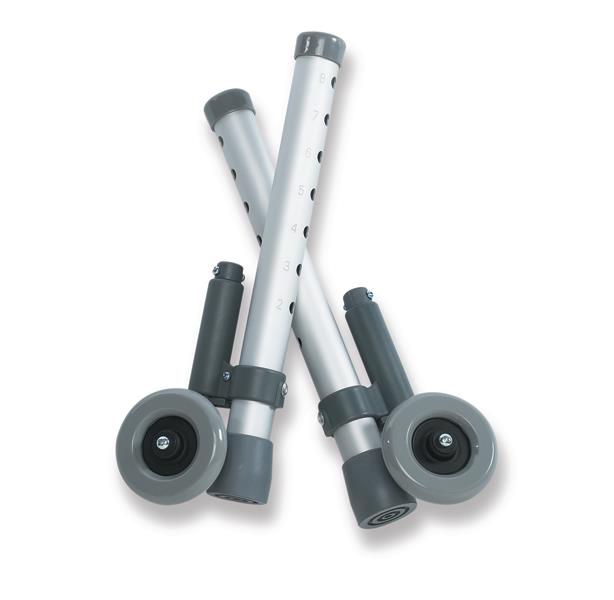 Walker Rear Brake Footpiece Attachments - Non-Slip Safety Accessories for Seniors & Mobility Aid - Perfect for Indoor & Outdoor Use