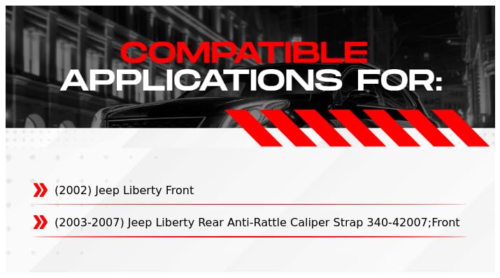 R1 Concepts Premium Front Brake Kit - Ceramic Brake Pads & Rotors for 2002-2007 Jeep Liberty | High-Performance Braking System for Off-Road & Daily Driving