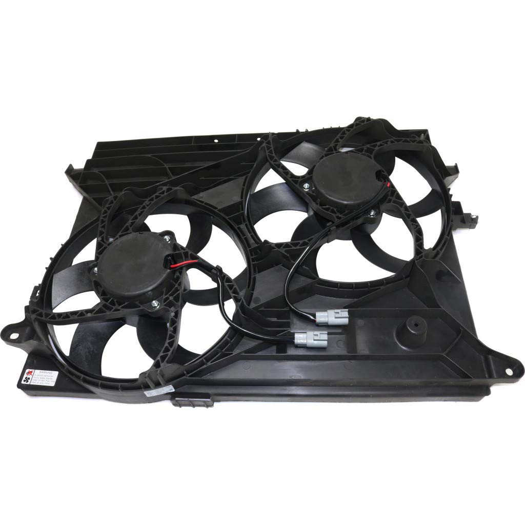 Replacement AC Radiator Fan Assembly for 2008-2010 Saturn Vue 2.4L 3.5L 3.6L - Compatible with GM3115218, 89019135, 89019134, 89019137, 89019136 - Perfect for Cooling System Repair & Maintenance