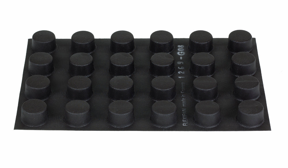 Flexipan Silicone Cylinder Molds - Set of 24 Non-Stick Baking Forms for Cakes, Bread & Pastries | Perfect for Home Bakers & Professional Chefs