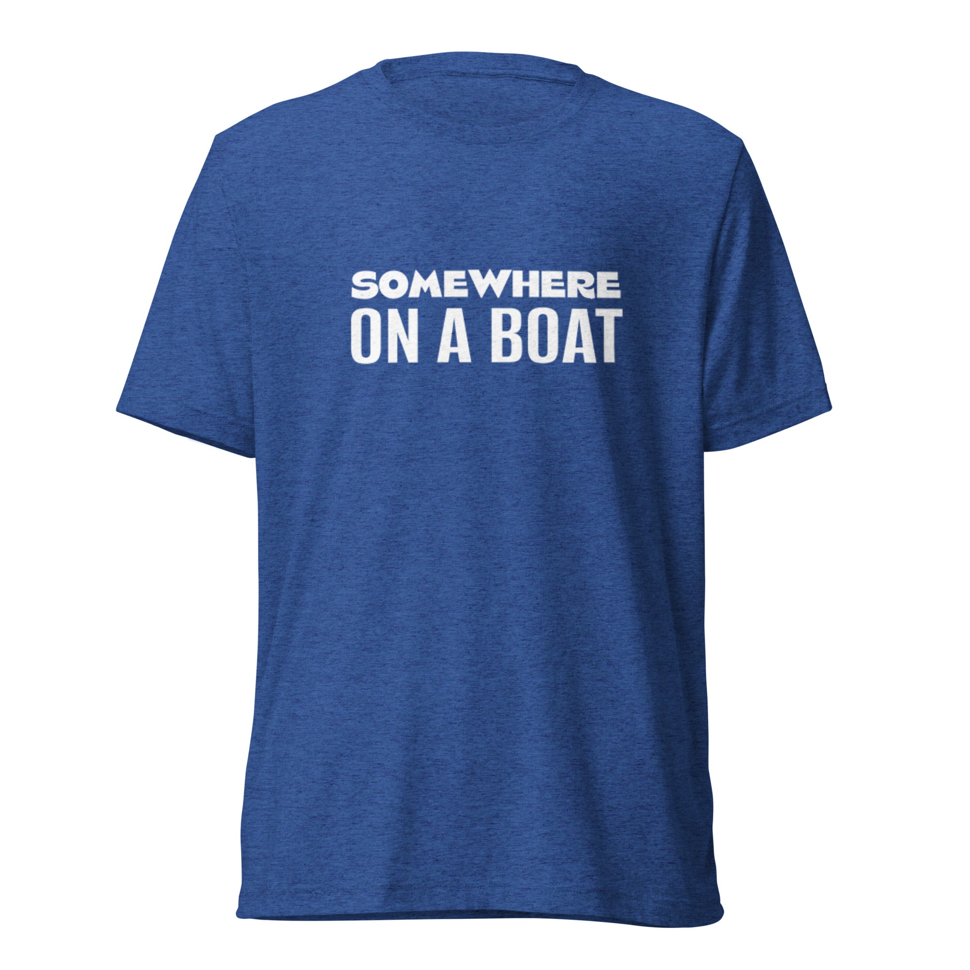 Bart's Water Sports Somewhere on a Boat Short Sleeve T-Shirt - Comfortable Casual Tee for Boating, Fishing & Outdoor Activities
