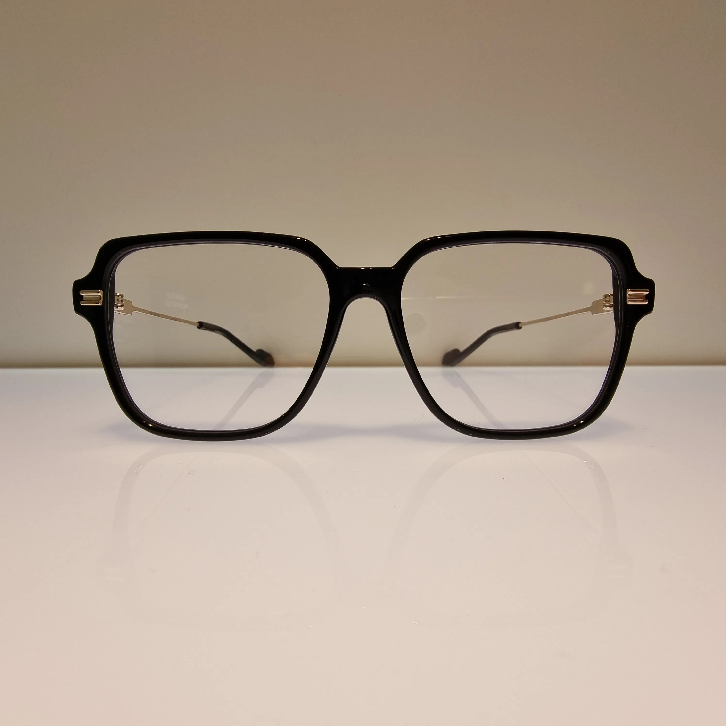 Aimee Unisex Full Rim Square Brow Line Acetate Eyeglasses 10544 - Stylish & Durable Eyewear for Men & Women - Perfect for Work, Reading & Fashion Accessories