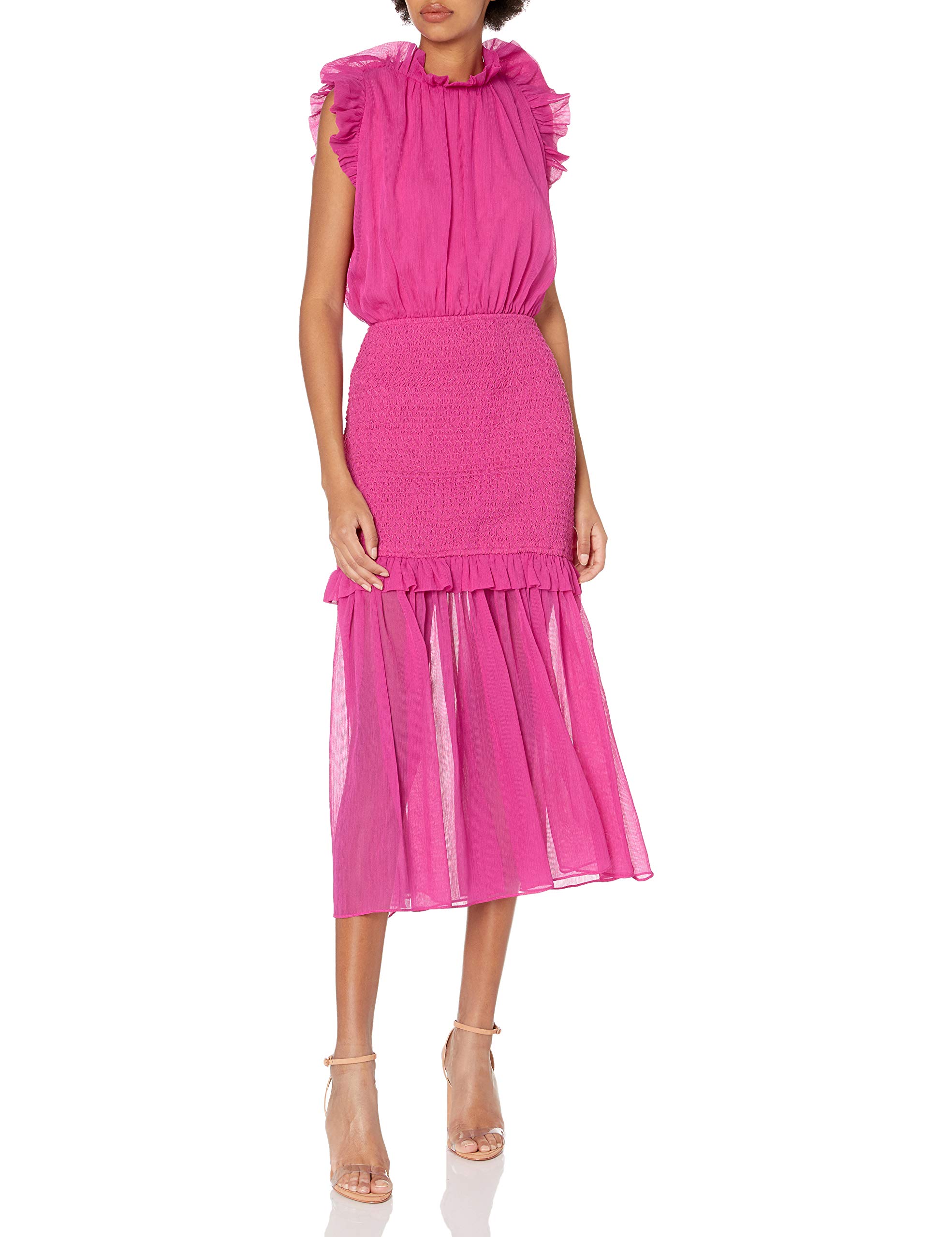 Elliatt Women's Sleeveless Blouson Midi Dress - Elegant Casual Summer Dress for Beach, Party & Office Wear