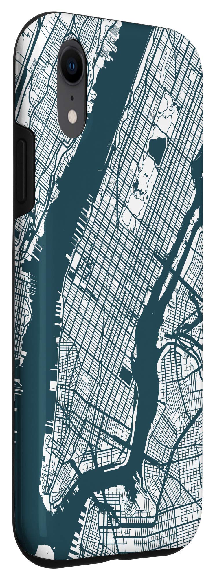 iPhone XR Case with New York City Map Design - Durable Protective Cover for iPhone XR - Perfect for Travel Enthusiasts & NYC Lovers