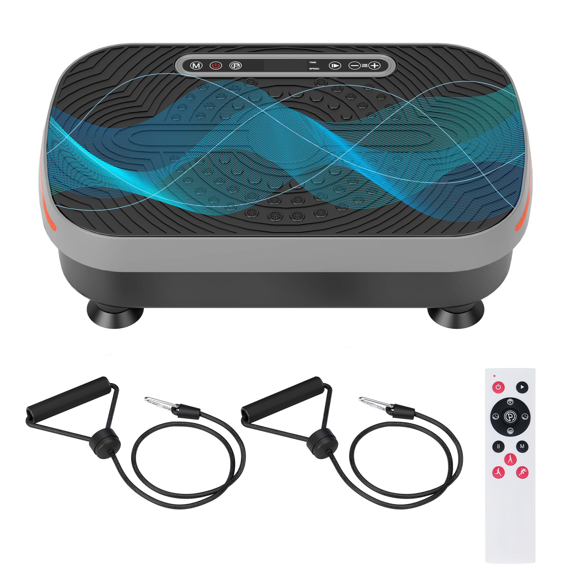 SogesHome Vibration Plate Exercise Machine - 400LBS Capacity Whole Body Workout Platform for Lymphatic Drainage & Weight Loss | Home Gym Equipment for Women & Men | Perfect for Fat Burning, Muscle Toning & Relaxation After Workouts