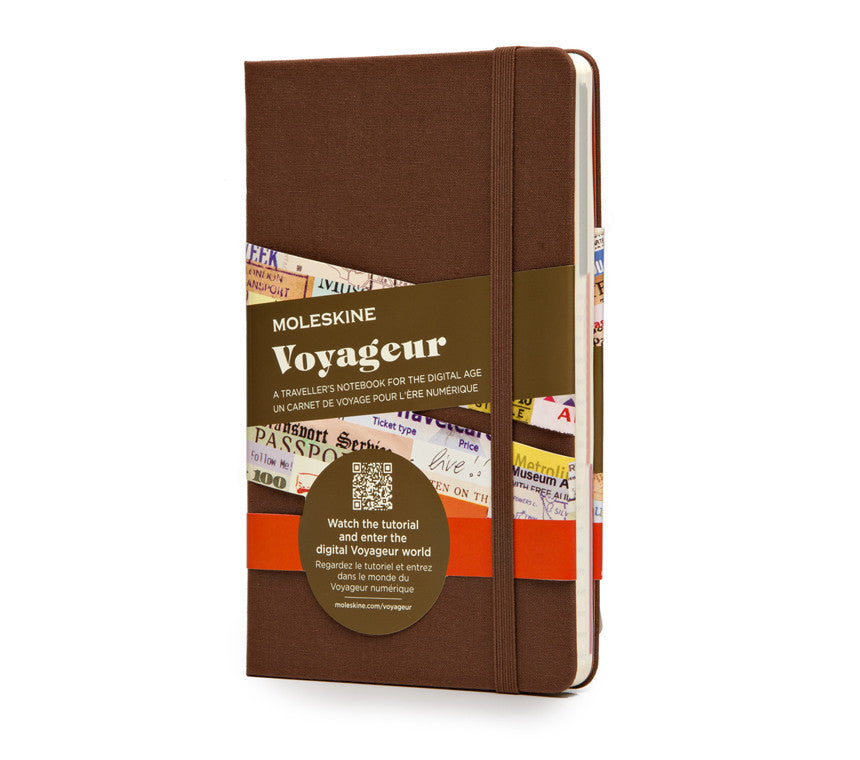 Moleskine Voyageur Travel Journal - Premium Leather Notebook for Writing, Sketching & Note Taking - Perfect for Travelers, Students & Professionals
