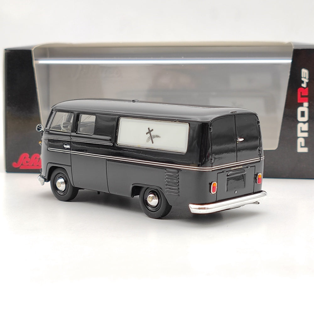 1:43 Scale Schuco Volkswagen T1 Minibus 1961 Hearse Funeral Toy Car - Die-Cast Model, Resin Collectible Gift for Enthusiasts - Perfect for Display, Collecting, and Funerals Theme Decor