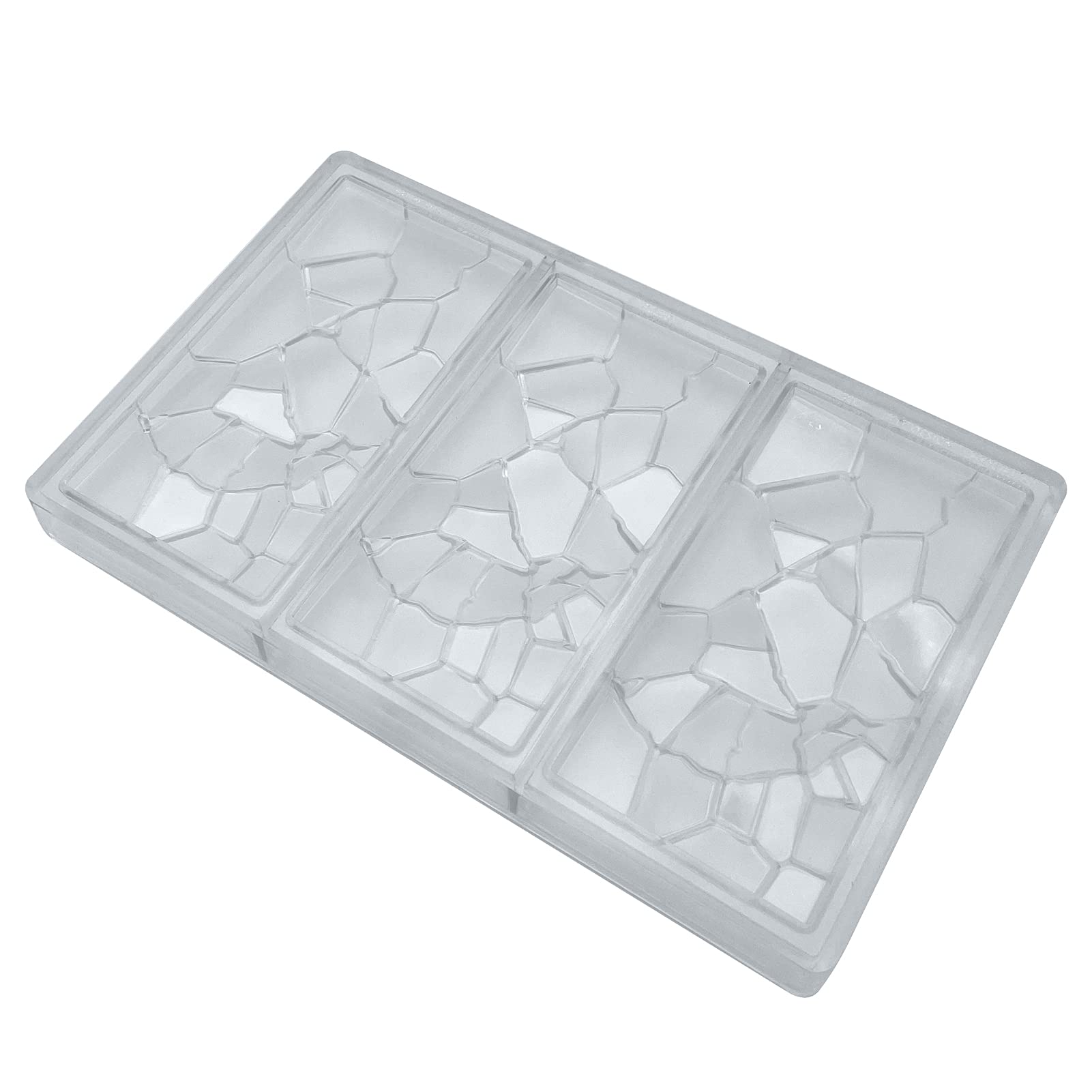 Premium Polycarbonate Crack Shape Chocolate Bar Mold - Durable Chocolate Maker for Energy Bars, Candy & Baking - Perfect for Homemade Treats, Gifts & Professional Use