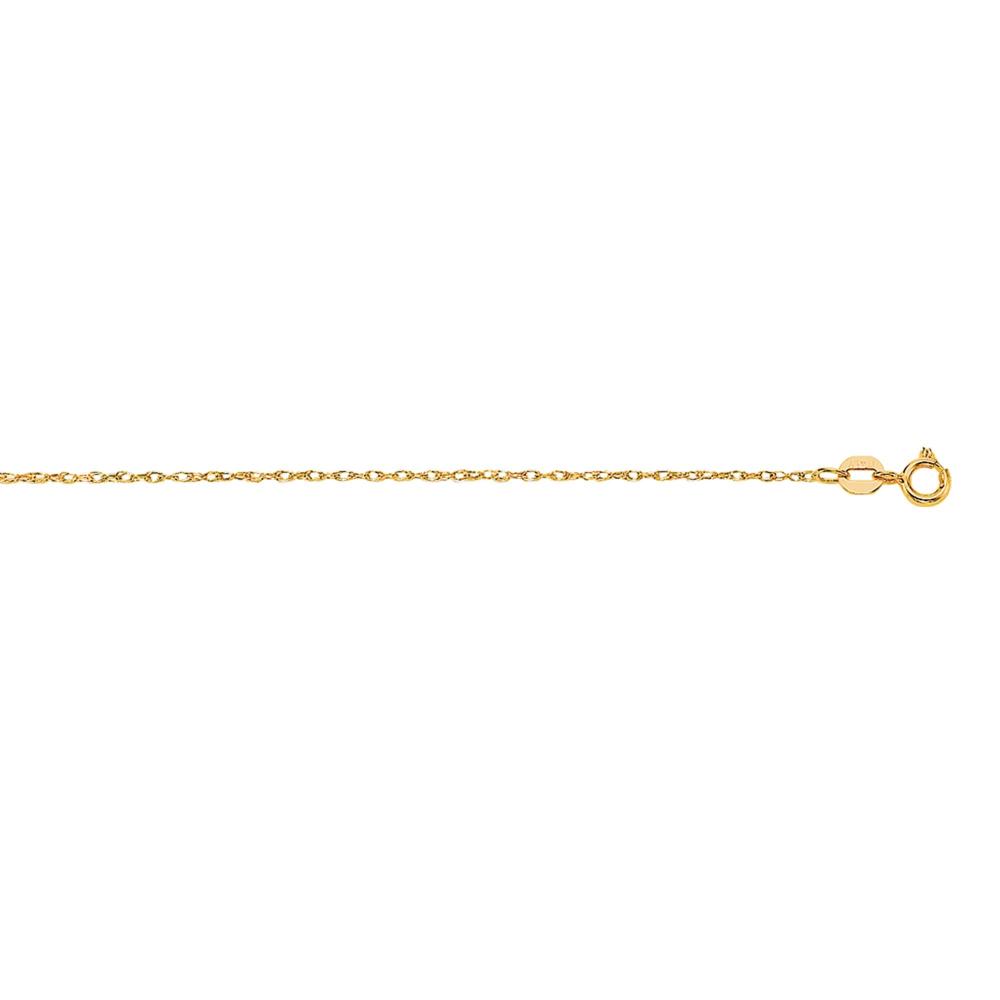 10K Gold .85mm Machine Rope Chain Necklace - Durable 14K Gold Plated Jewelry for Men & Women - Perfect for Everyday Wear, Gifts & Special Occasions