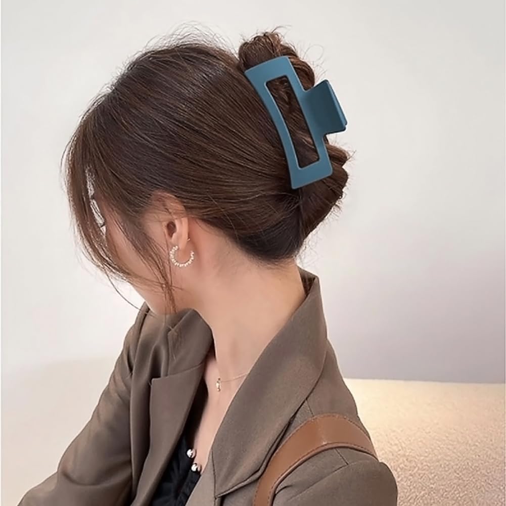 Korean Style Large Hair Claw Clip - 3 Pack Red Chimes Hair Clutcher for Women & Girls, Thick Hair Accessories | Perfect for Updos, Ponytails & Everyday Hairstyles