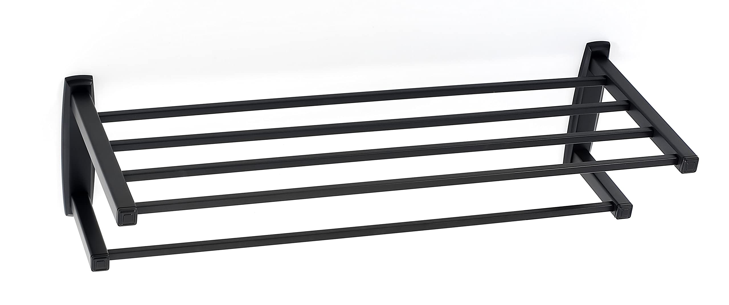 Chocolate Bronze Wall Mounted Towel Rack - Rust-Resistant Bathroom Organizer for Spa, Hotel & Home Decor
