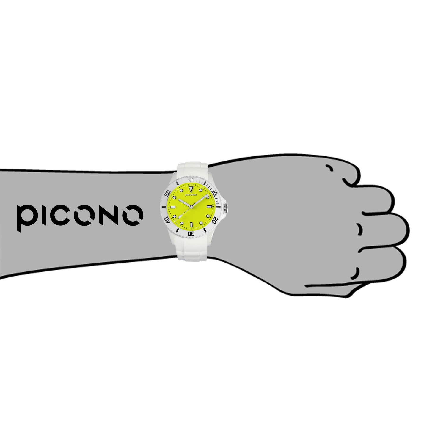 PICONO Waterproof Analog Quartz Watch for Women - Honey Yellow Dial, Fashionable & Durable for Swimming, Outdoor Activities & Daily Wear