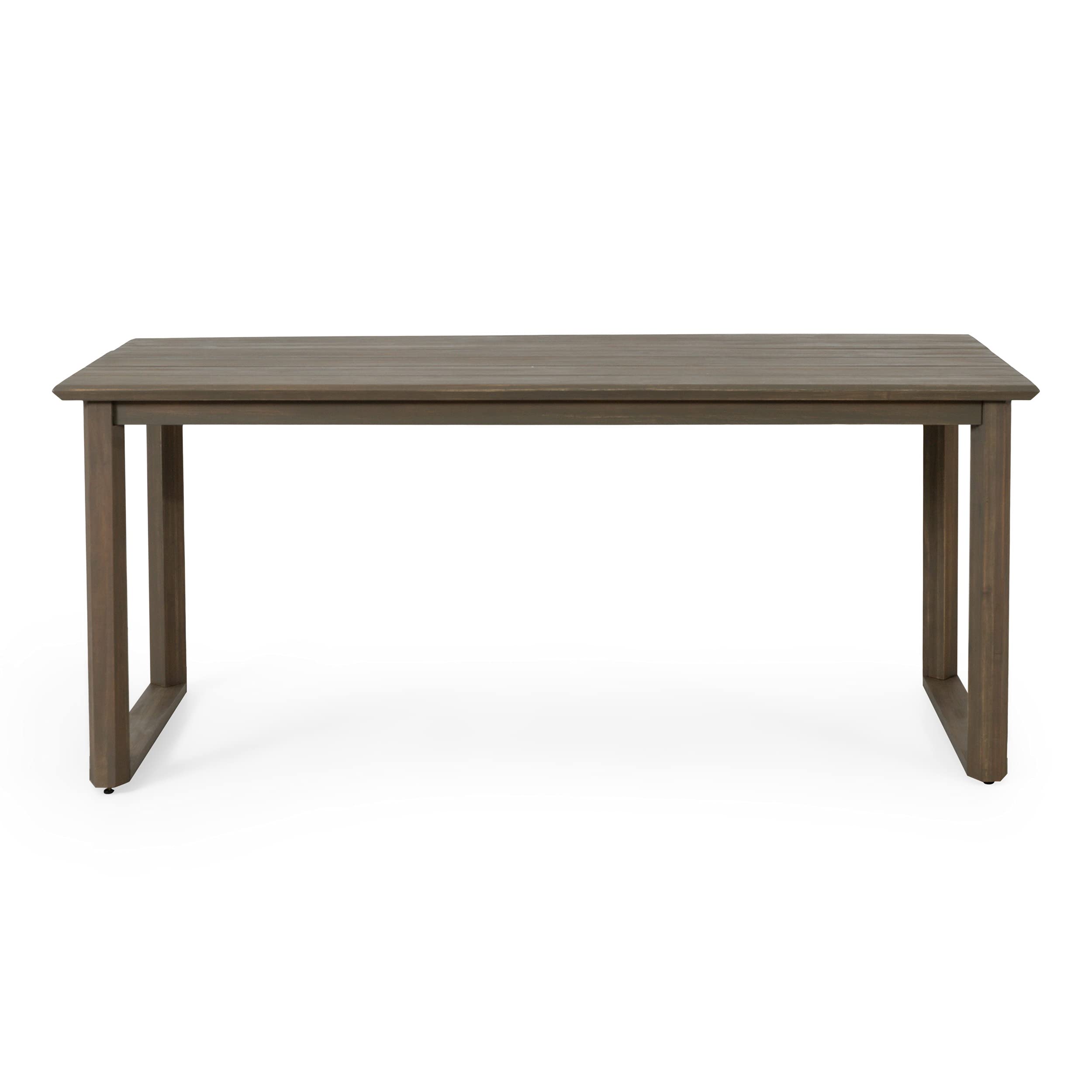 Christopher Knight Home Nibley Dining Table - Modern Gray Wooden Kitchen Table for 6, Perfect for Dining Rooms, Kitchens & Small Spaces