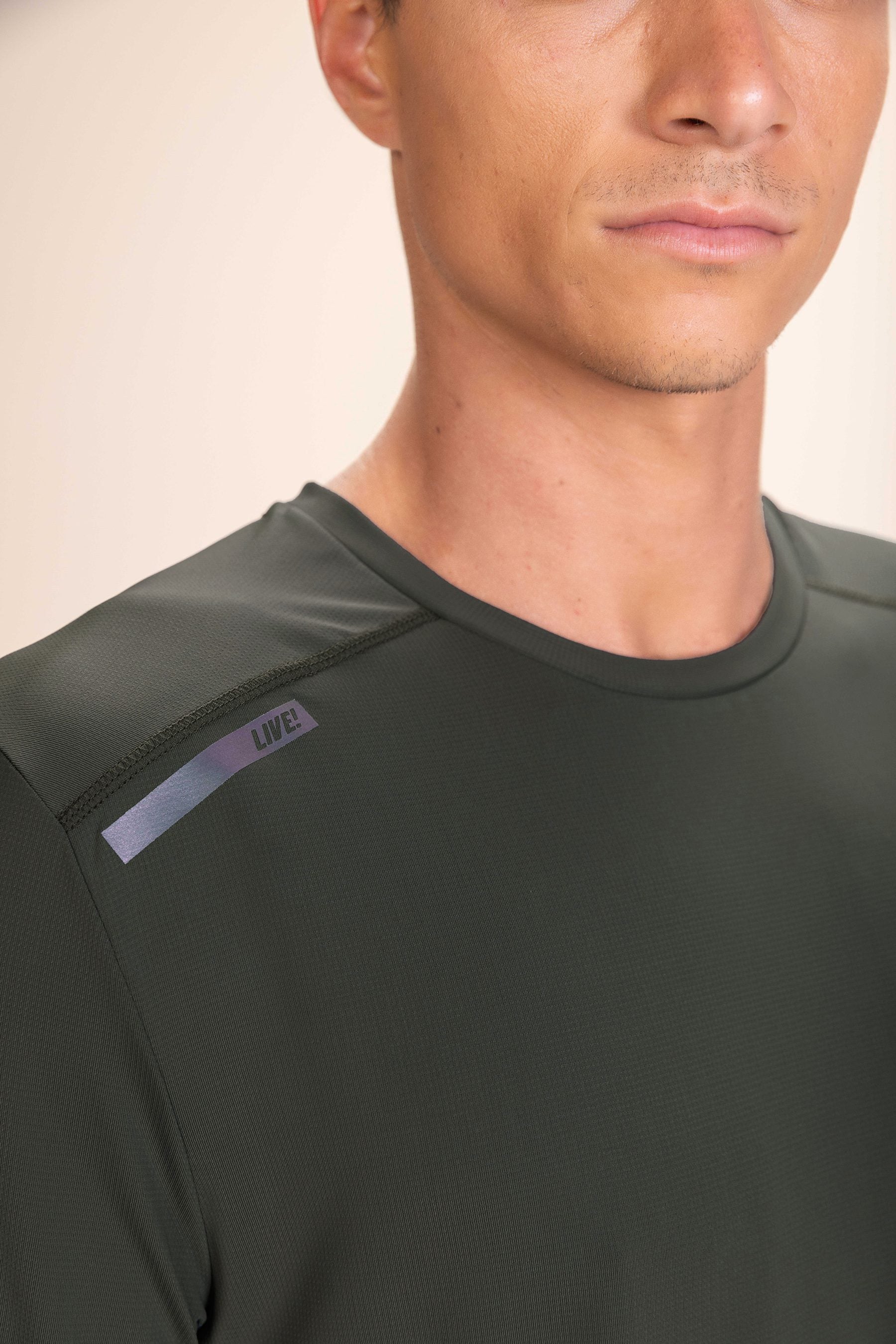 LIVE! Fit Harmony Men's T-Shirt - Comfortable Casual Cotton Tee for Gym, Workout & Everyday Wear