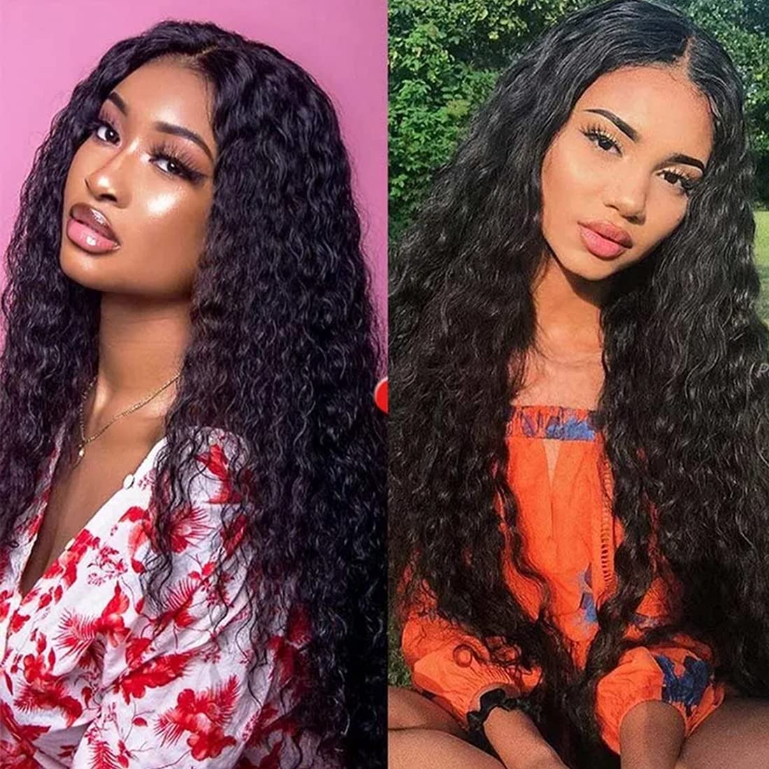 Beauty Forever Jerry Curly 3 Bundles With 5X5 HD Lace Closure Brazilian Unprocessed Virgin Human Hair Weave - 18 18 18 + 16 Inch Free Part Lace Closure Natural Color Virgin Remy Hair Extensions for Stunning Curly Hairstyles & Daily Wear
