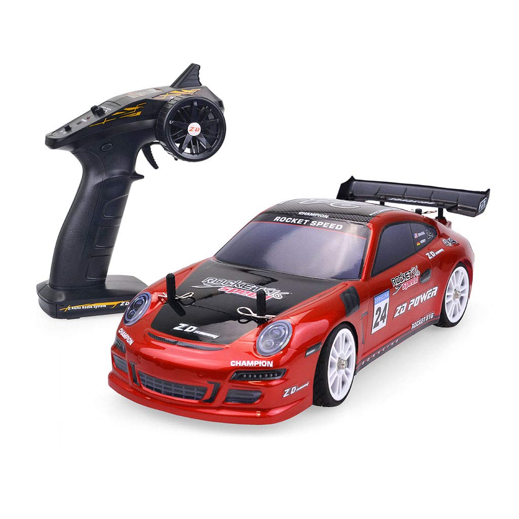 1/16 Scale Brushless Electric RC Touring Car - High Speed Remote Control Racing Car for Adults & Kids (Red) | Perfect for Indoor & Outdoor Racing, Drifting, and Hobby Enthusiasts