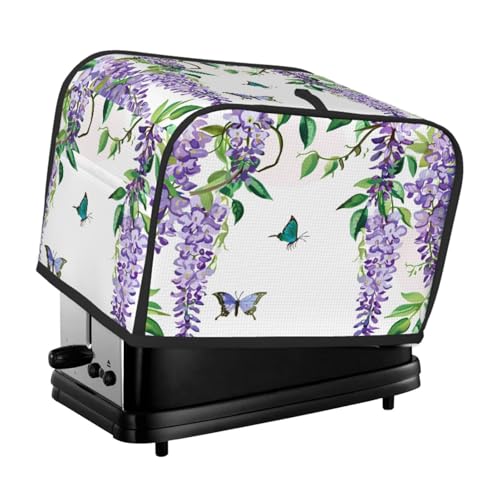 Spring Purple Wisteria Butterfly
