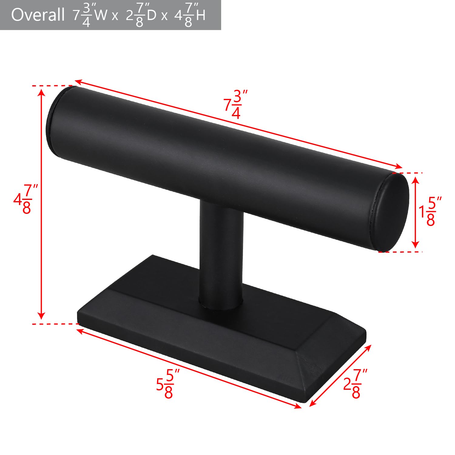 MOOCA PU Leather Jewelry Organizer Stand for Bracelets & Watches - Display & Store
