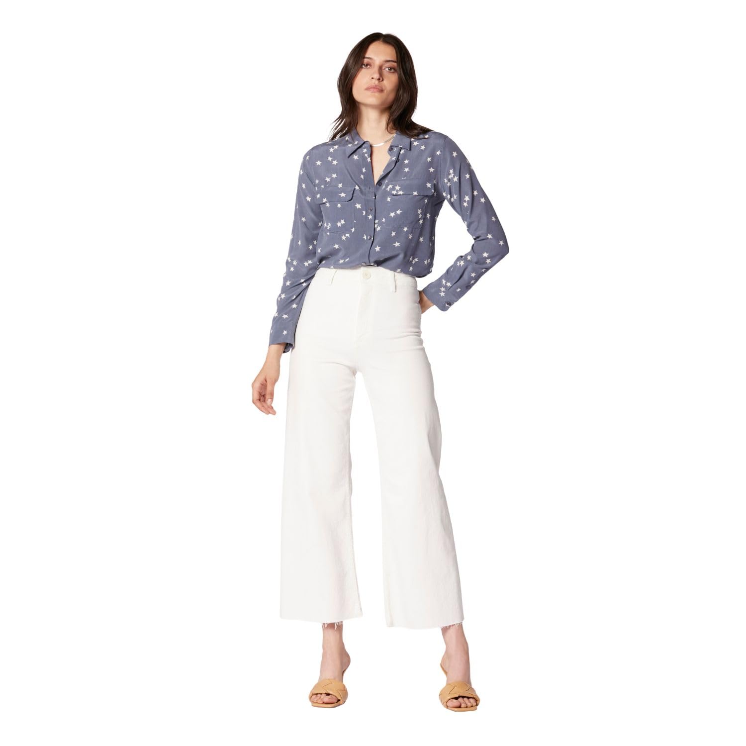 Women's Slim Silk Blouse - Elegant Office & Party Wear