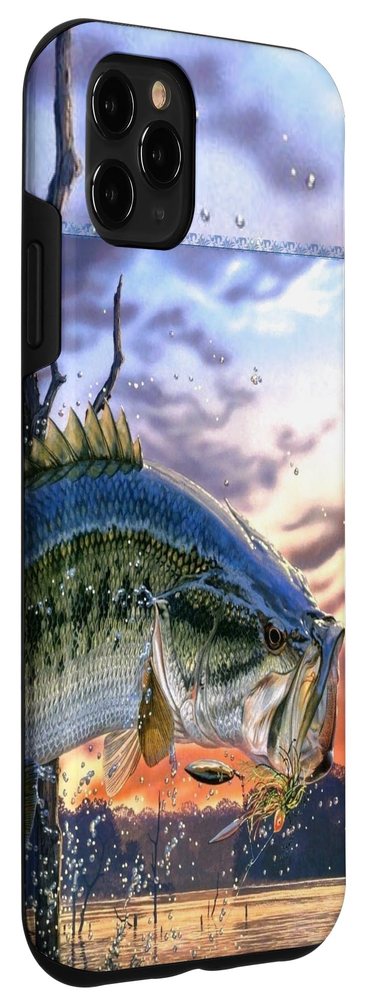 iPhone 11 Pro Max Case - Largemouth Bass Fishing Design, Durable Protective Cover for Men | Perfect Gift for Anglers & Outdoor Enthusiasts | Ideal for Fishing Trips, Camping & Outdoor Adventures