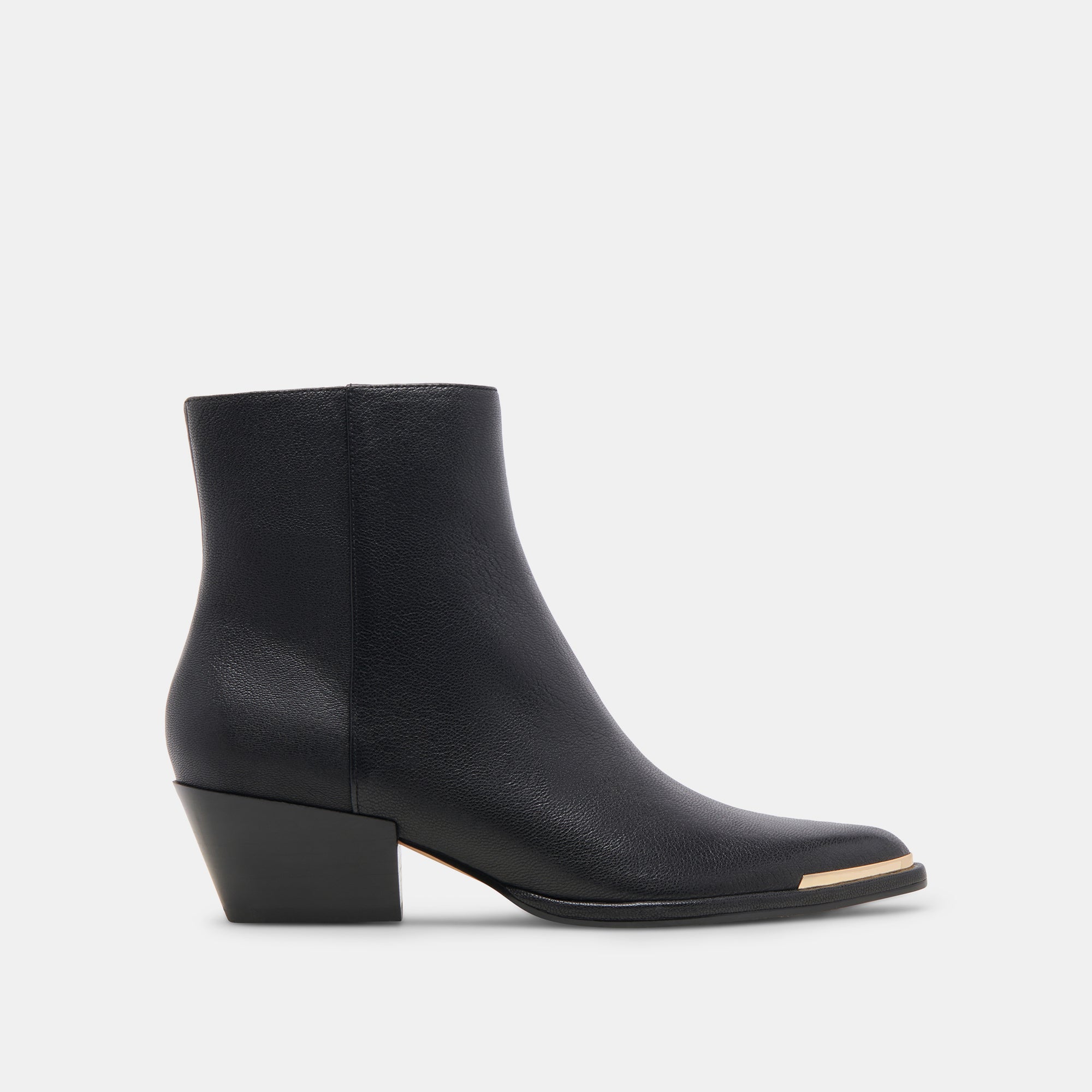 NONAH Women's Wide Calf Black Leather Booties - Comfortable & Stylish Ankle Boots for Fall & Winter Fashion, Office, and Casual Outfits