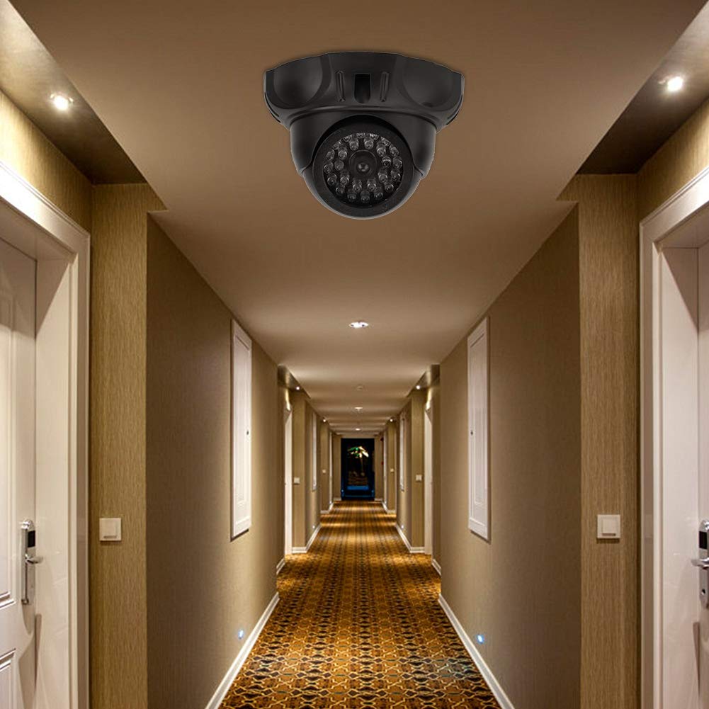 Fake Security Camera - Dummy Dome CCTV Surveillance Camera for Home & Office - Realistic Simulation for Theft Deterrent & Peace of Mind - Perfect for Indoor/Outdoor Use in Stores, Garages & Apartments