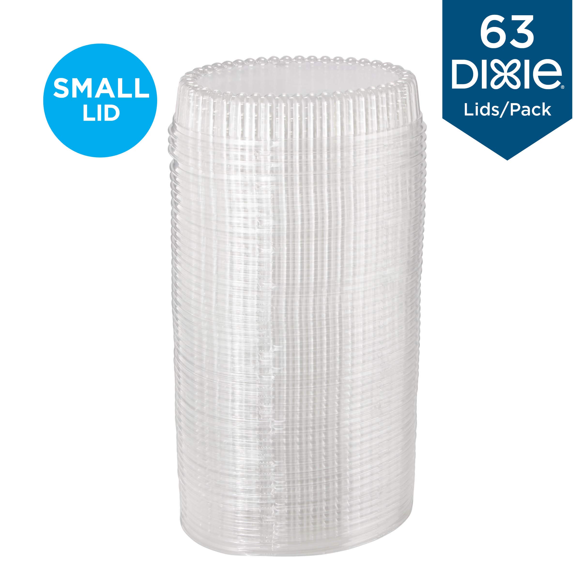 GP PRO Dixie Small Clear Plastic Dome Lids for Ultra Platters - 252 Count (4 Packs of 63) - Perfect for Catering, Parties & Food Service - BPA-Free Disposable Lids for Fresh Food Display