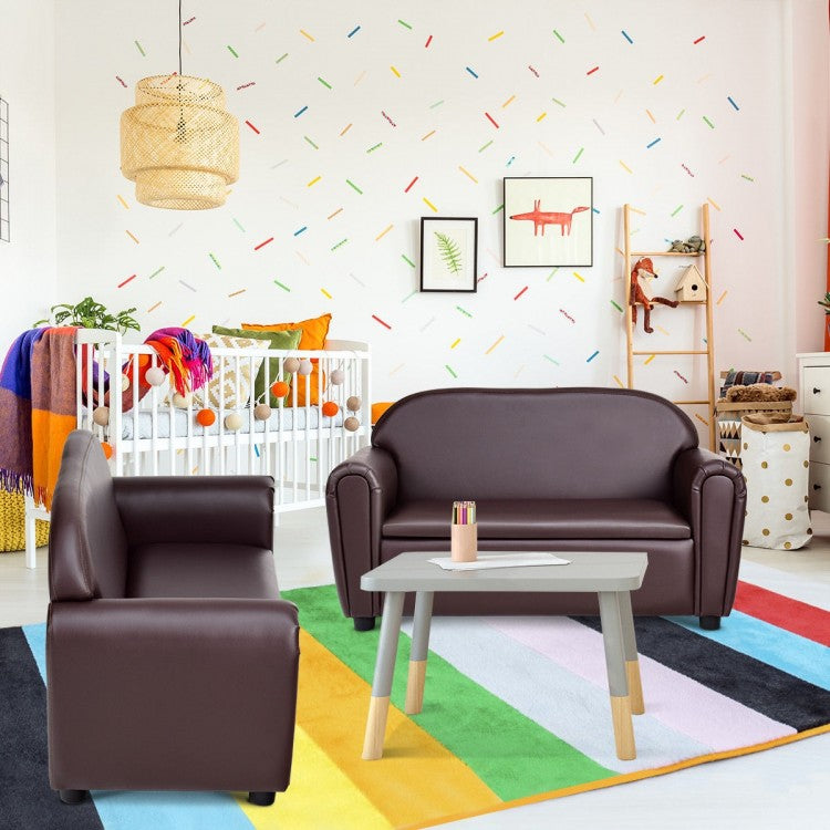 Kids Storage Sofa Armrest Chair - Comfortable & Functional Children's Furniture for Playroom, Bedroom, or Reading Nook