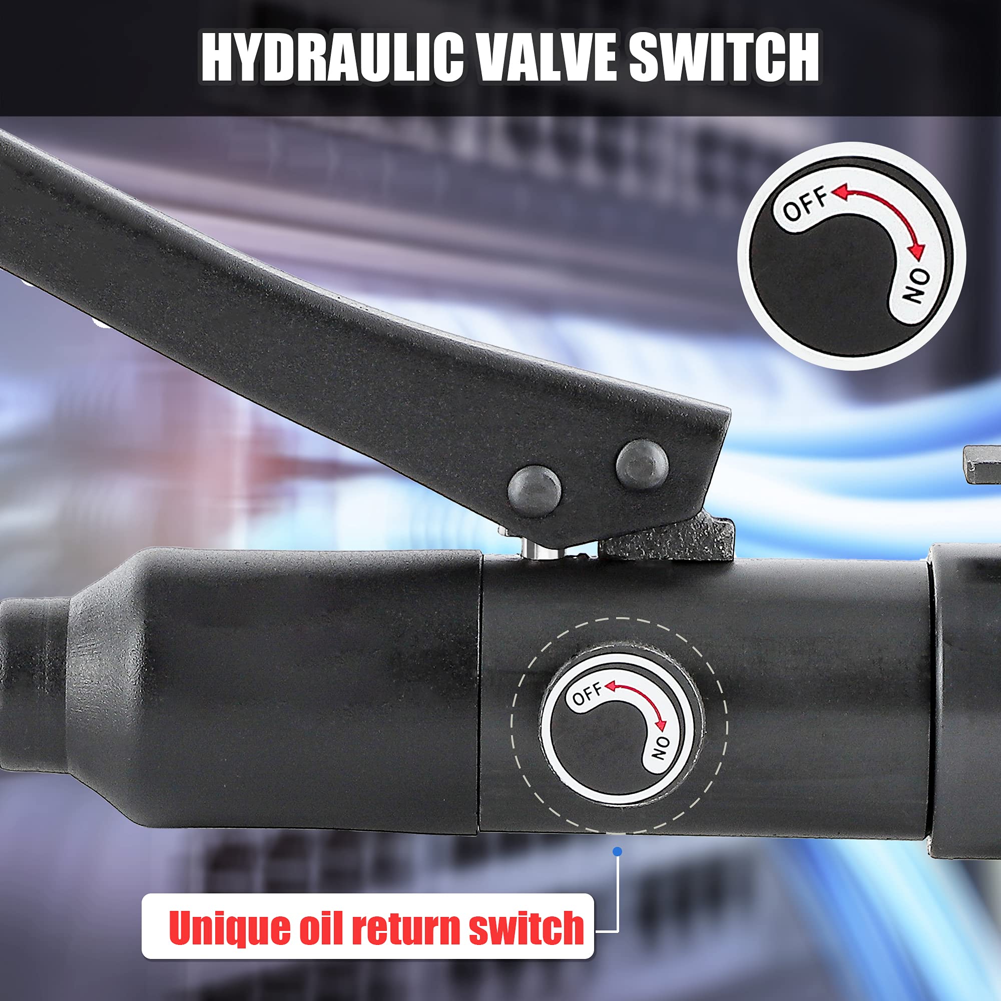 NEWTRY Hydraulic Cable Cutter 60KN - Heavy Duty Rebar & Wire Rope Cutter for φ25/32