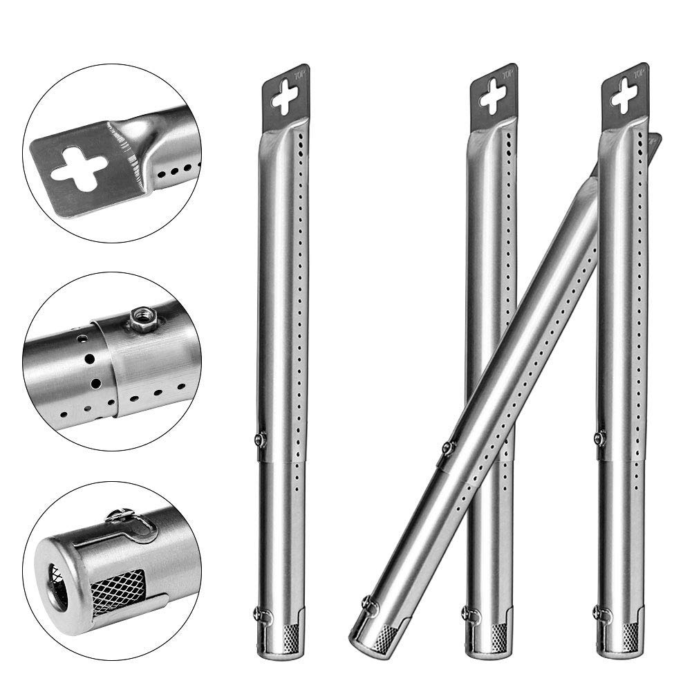 4-Piece Stainless Steel Heat Plate Set with Burners & Crossover Channels - Durable Commercial Kitchen Equipment for Restaurants, Catering & Outdoor Cooking