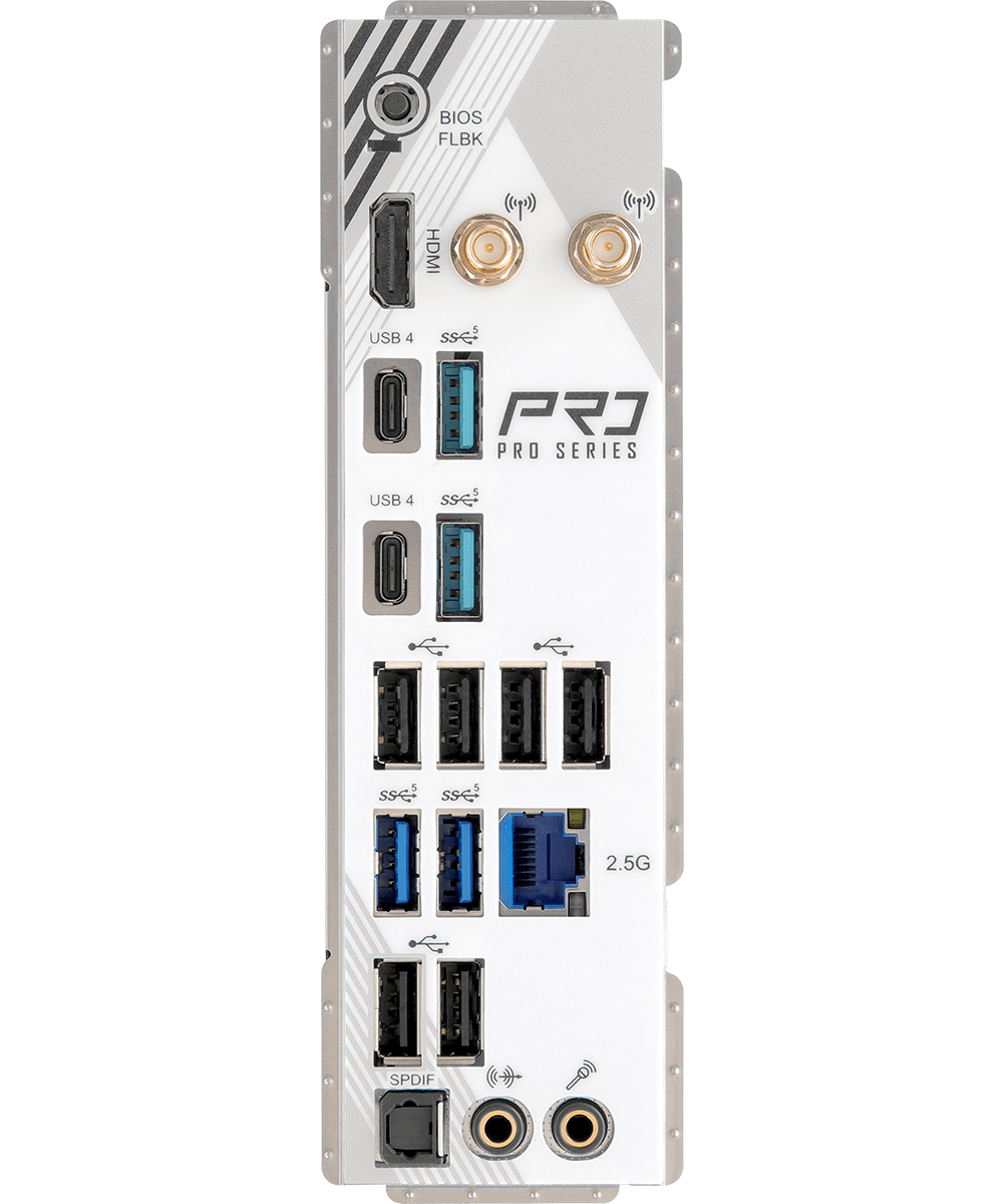 ASRock X870 Pro RS WiFi Motherboard - AMD AM5 Socket, DDR5, PCIe 5.0, Dual M.2, 2.5G LAN - Perfect for Gaming PC & Content Creation Workstation