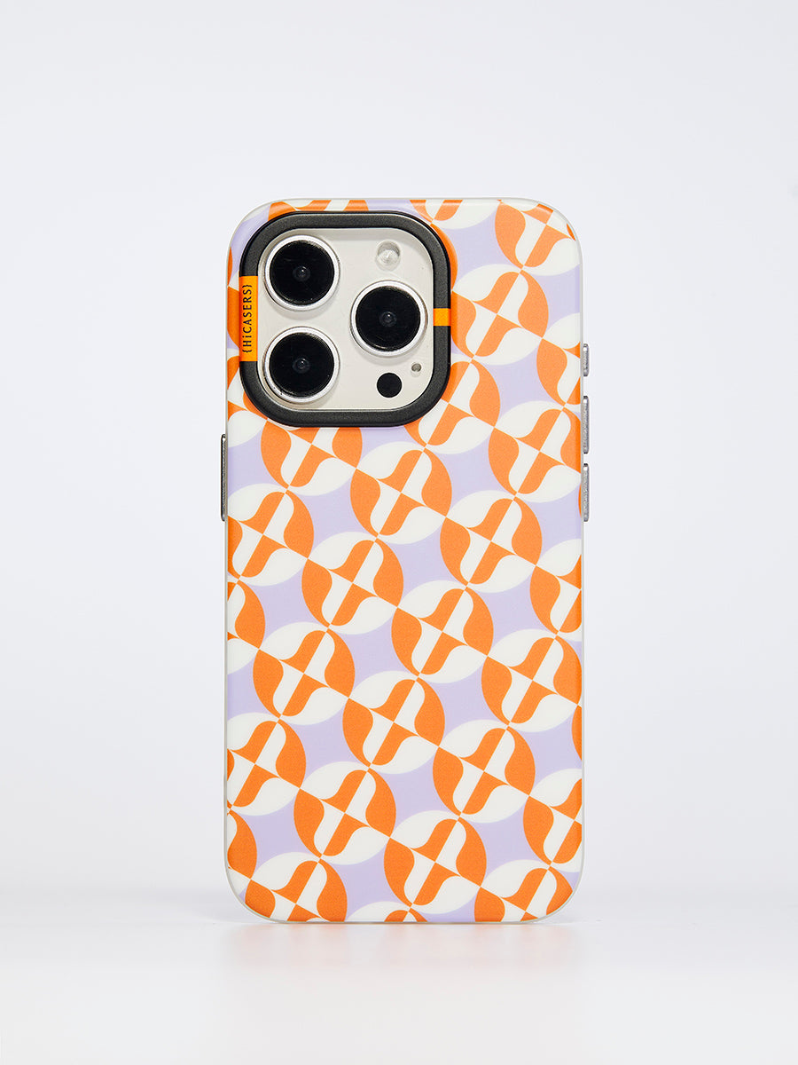 Custom Logo Phone Case - Durable Lilac & Orange Protective Cover for iPhone & Samsung - Perfect for Work, Travel & Everyday Use