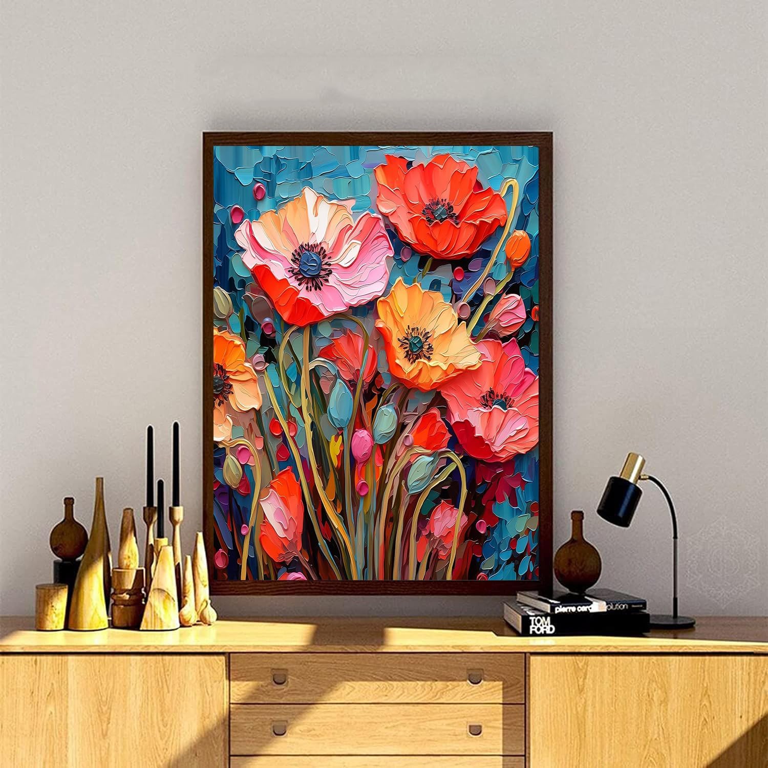 5D DIY Tulips Full Drill Diamond Painting Kit for Adults - 11.8x15.8 Inch Diamond Art Craft with Gemstones for Home Wall Decor, Relaxation & Gift Giving