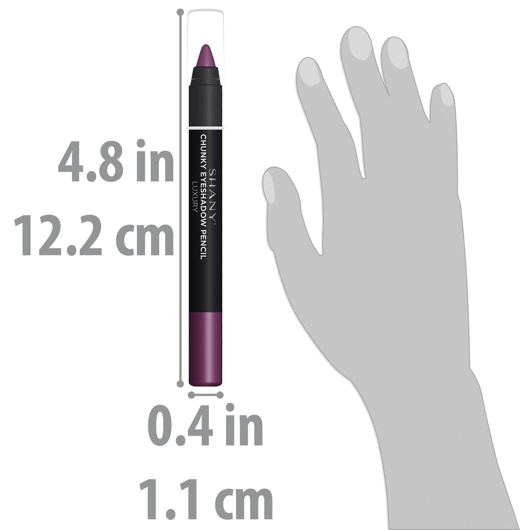 SHANY Chunky Eyeshadow Eye Pencil - Long Lasting Waterproof Eyeliner for Smokey & Bold Eye Makeup | Perfect for Party, Night Out & Special Occasions