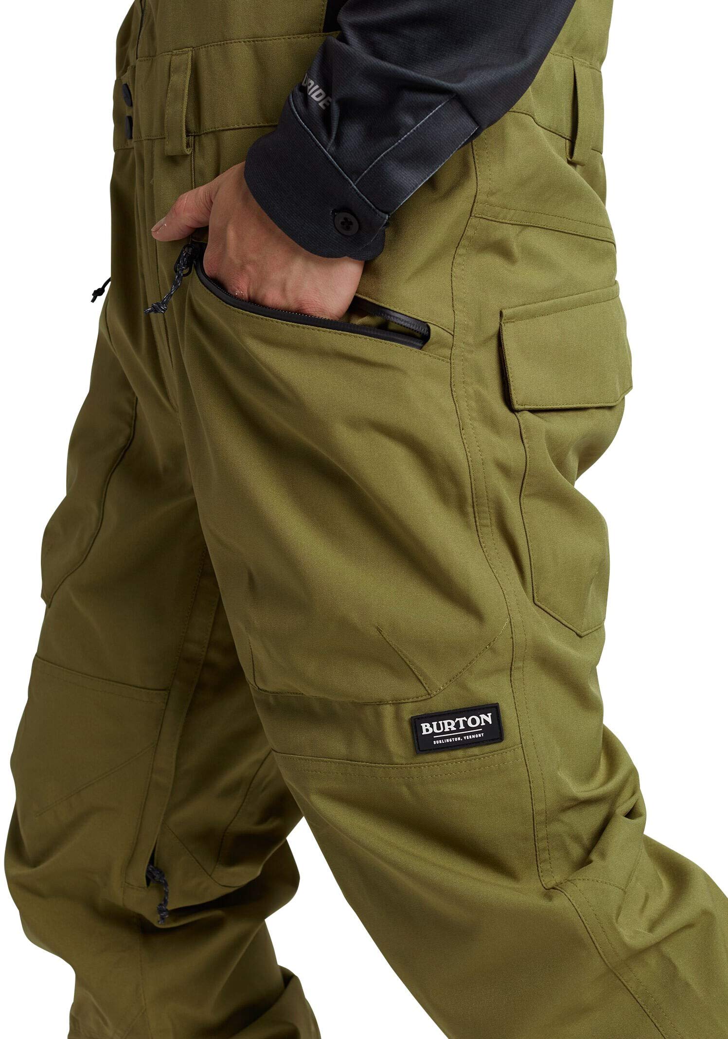 **Burton Men's Reserve 2L Bib Pants – Waterproof Snowboard & Ski Bibs for Men – Ideal for Winter Sports & Outdoor Adventures**