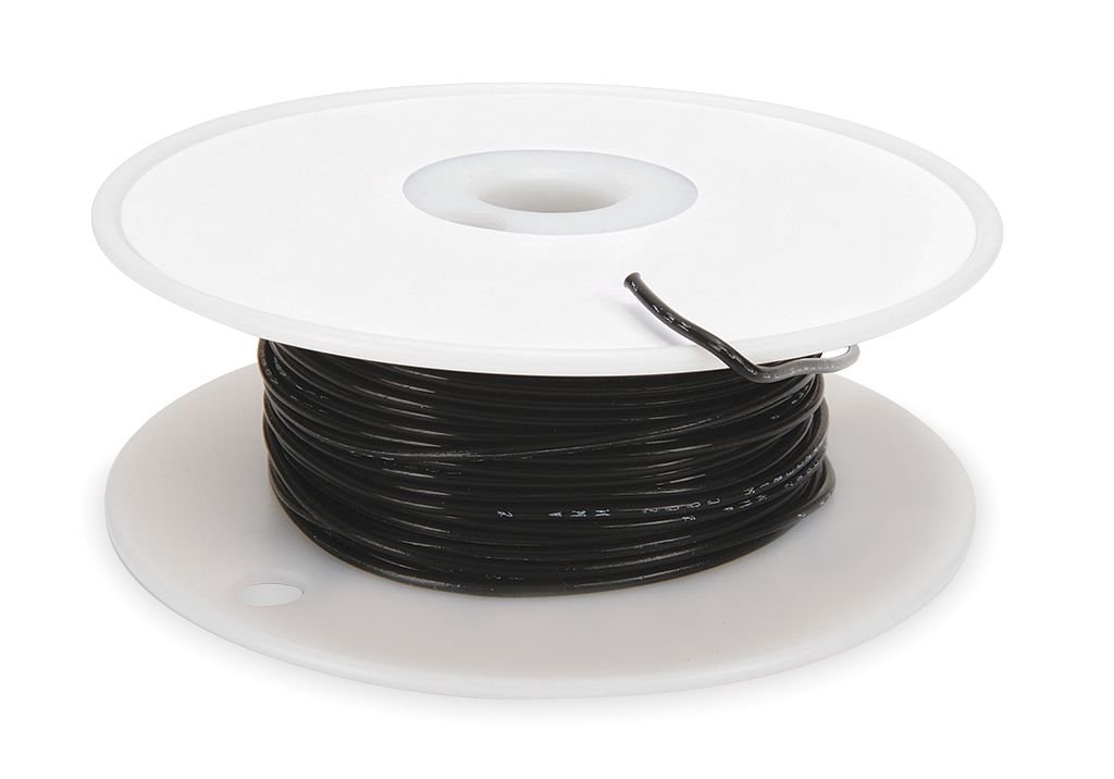 High Temperature 22 Gauge Black Lead Wire - Heat Resistant Electrical Wiring for Appliances, Motors, and Industrial Equipment