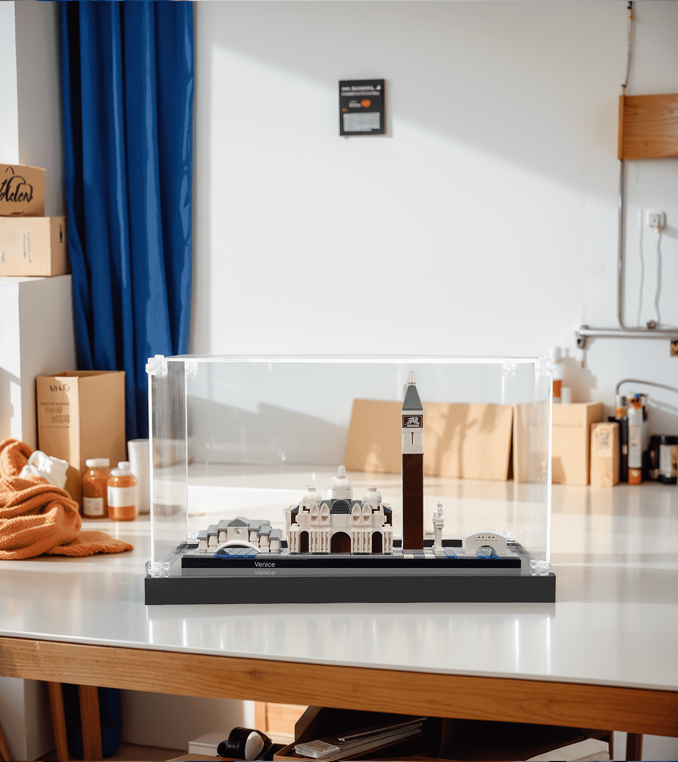 LEGO Architecture Venice 21026 Display Case - Premium Acrylic Showcase for Collectible Building Sets - Perfect for Home Decor, Office Display & Gift Presentation