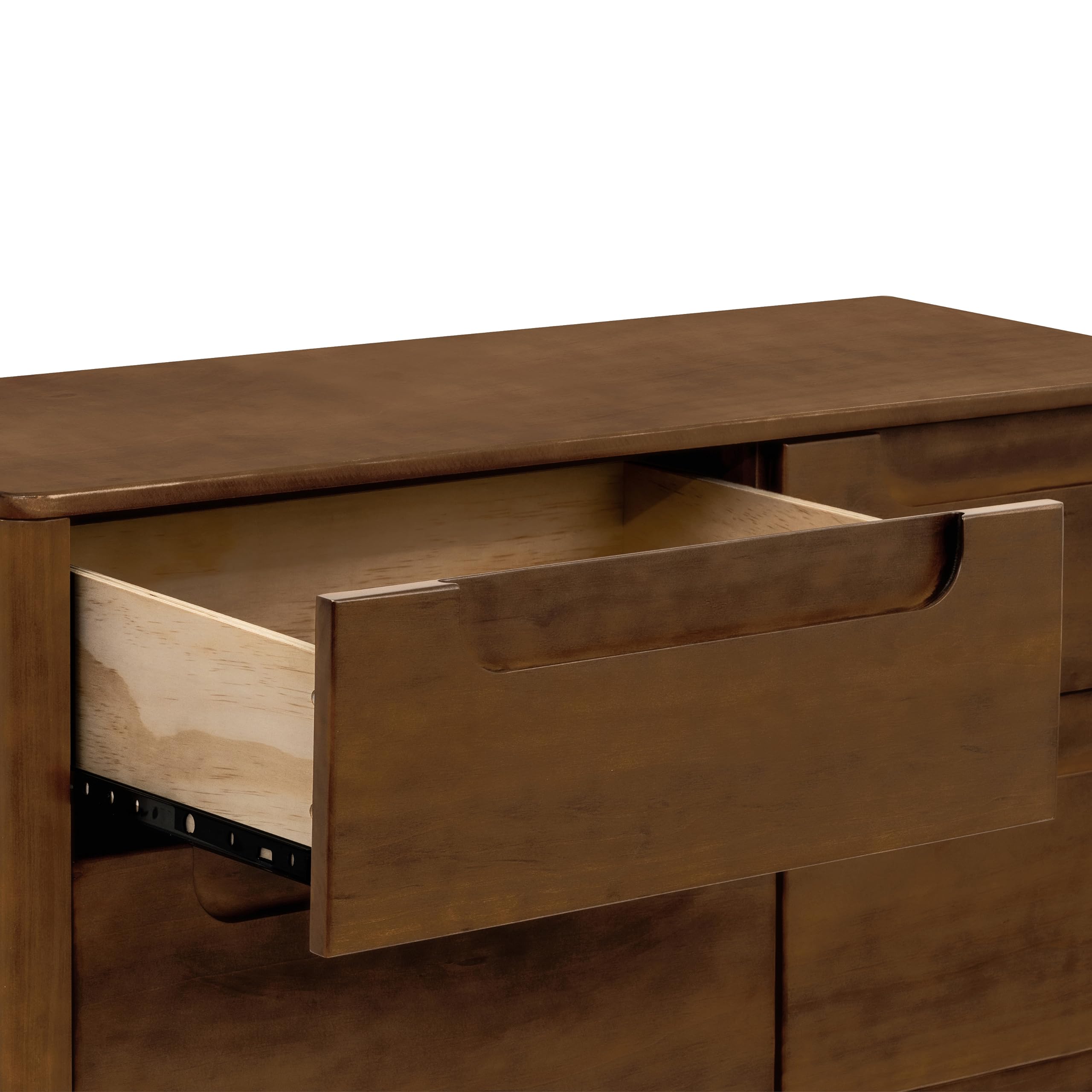 Babyletto Yuzu 6-Drawer Dresser in Natural Walnut - Greenguard Gold Certified Nursery Furniture for Baby Room Organization & Storage