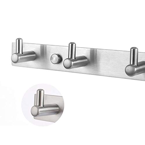 7-Hook Brushed Nickel Towel Rack 17