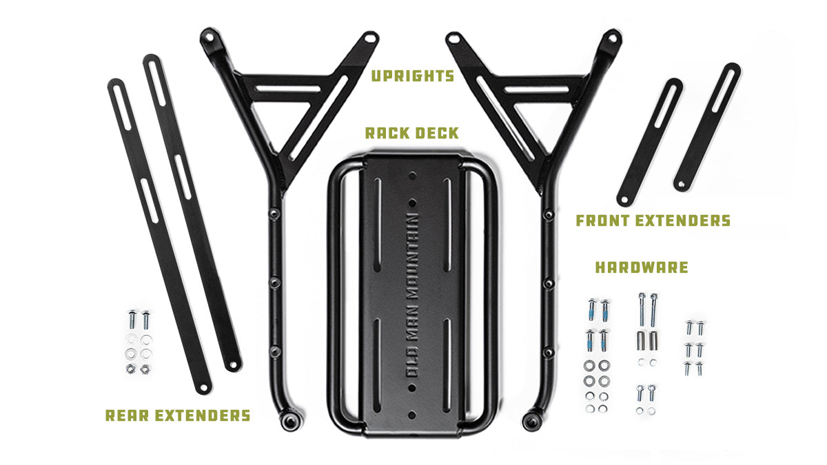 Old Man Mountain Elkhorn Bike Racks - Heavy Duty Rear Bicycle Rack for Mountain & Road Bikes - Perfect for Commuting, Touring & Outdoor Adventures