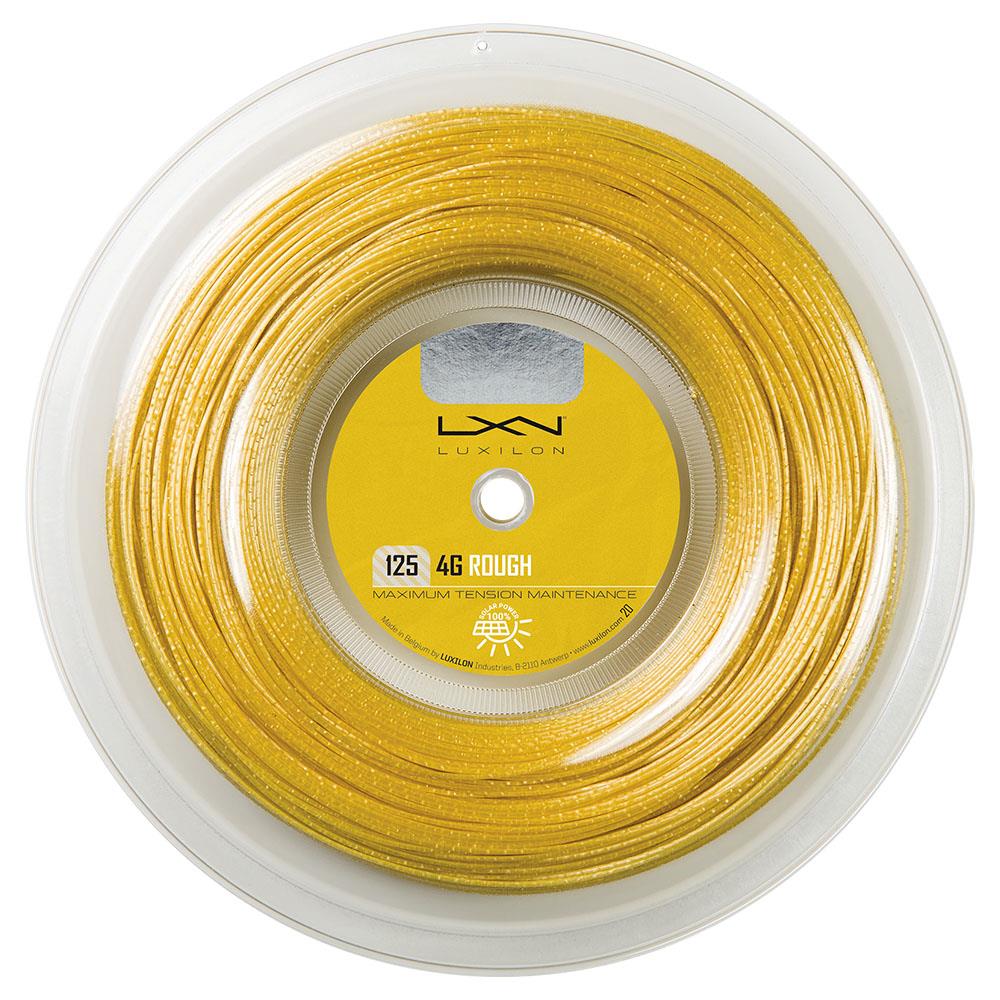 Luxilon 4G Rough 125 Tennis String Reel - Premium Polyester String for Tennis Rackets | Perfect for Competitive Players & Advanced Stringing