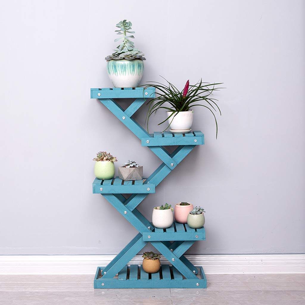 Multi-Layer Natural Hardwood Plant Display Stand - Indoor/Outdoor Storage Shelves for Succulents, Bonsai & Potted Plants - Perfect for Garden, Balcony & Home Decor