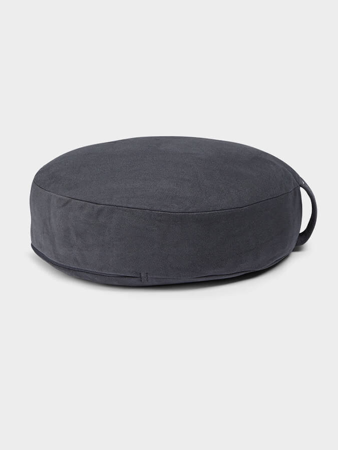 Manduka Round Meditation Cushion - Premium Zafu Yoga Pillow for Meditation & Mindfulness Practice - Ideal for Home, Studio & Outdoor Yoga Sessions