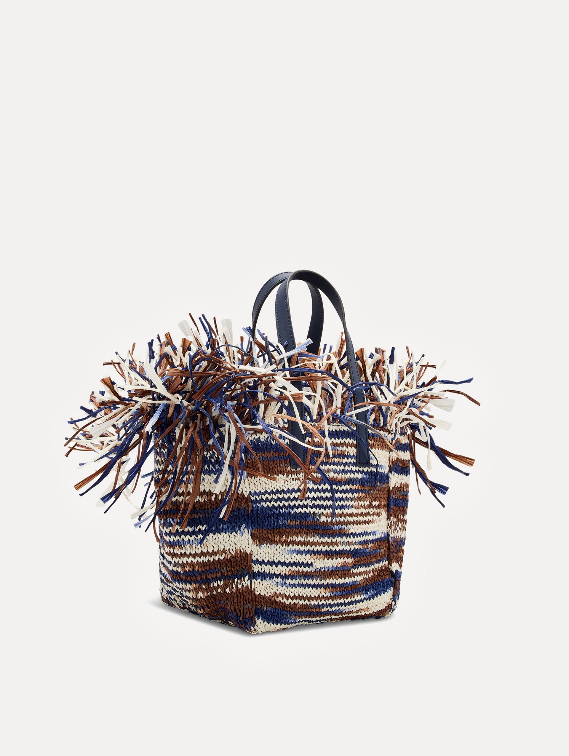 Stylish Small Raffia Crochet Square Tote Bag - Handmade Woven Beach Bag for Women - Perfect for Summer Vacation, Shopping & Picnics