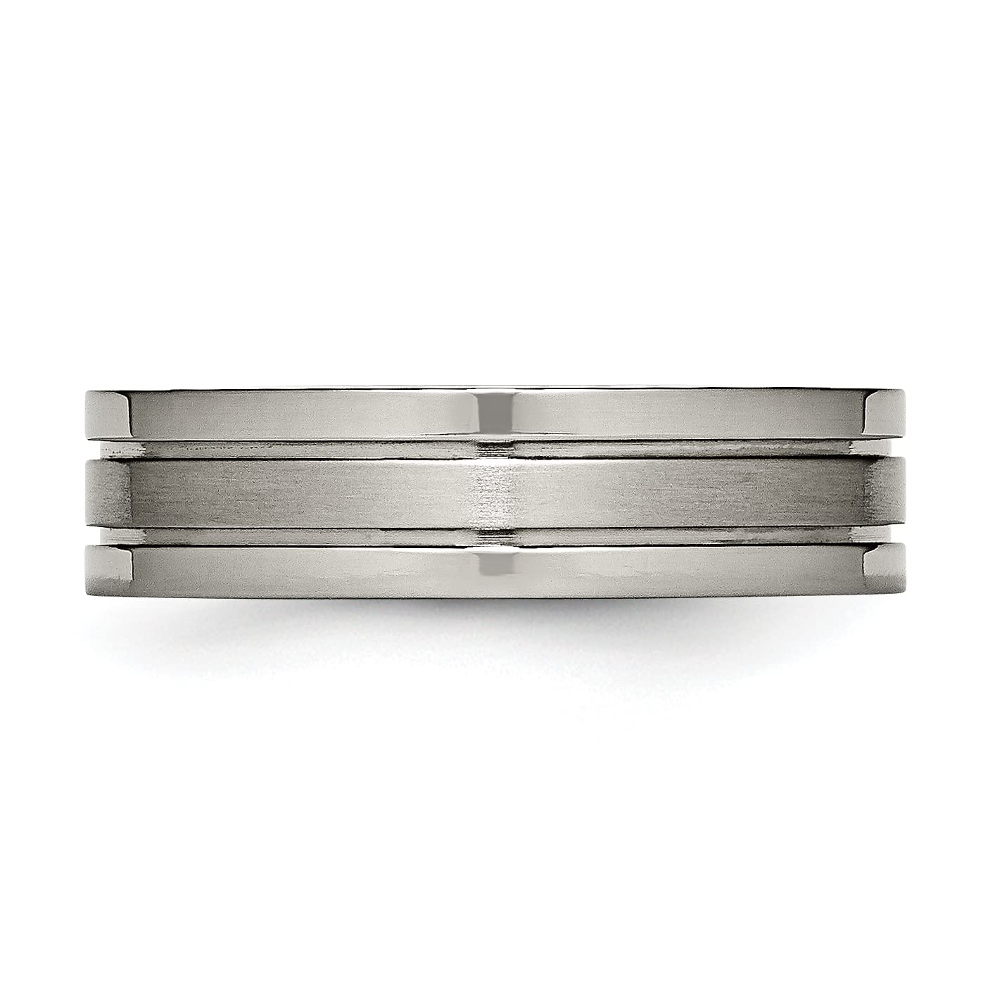 IceCarats 6mm Titanium Wedding Band Ring for Men & Women - Durable, Lightweight & Hypoallergenic - Perfect for Engagement, Anniversary & Everyday Wear