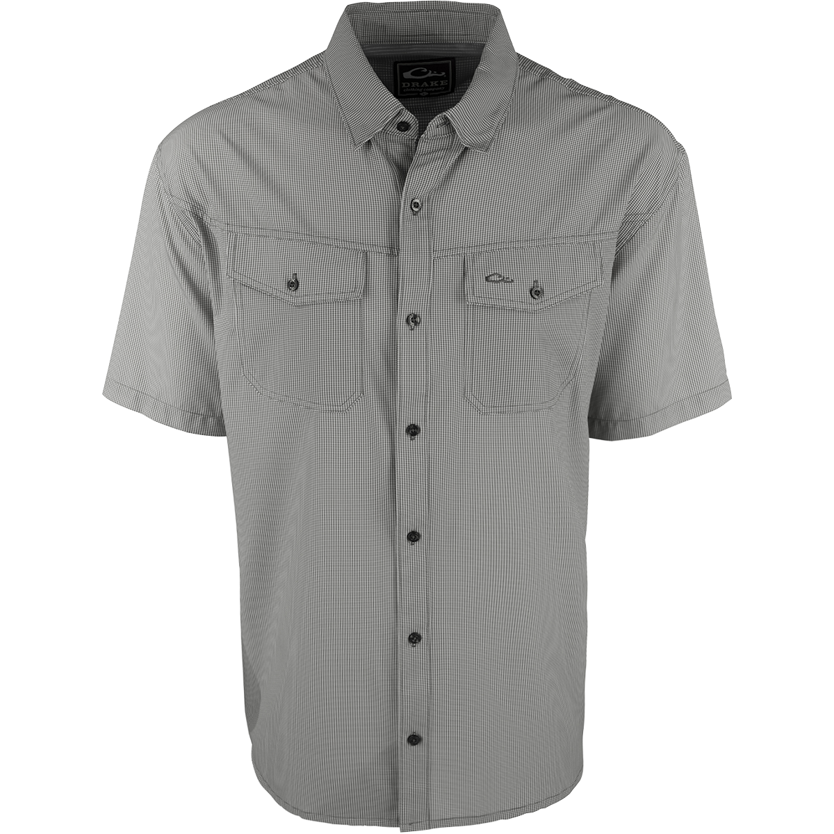 Men's Traveler's Check Short Sleeve Button Down Shirt - Lightweight Wrinkle-Resistant Casual Shirt for Business Travel & Summer Vacations