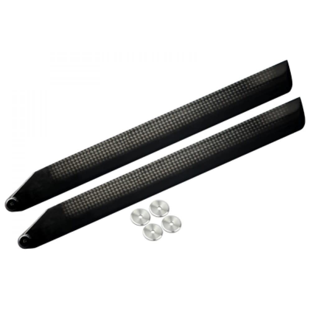 MicroHeli MHE300X003 Carbon Fiber Main Blades for Blade 300X Helicopter - High Performance RC Helicopter Parts for Aerial Photography & 3D Flying