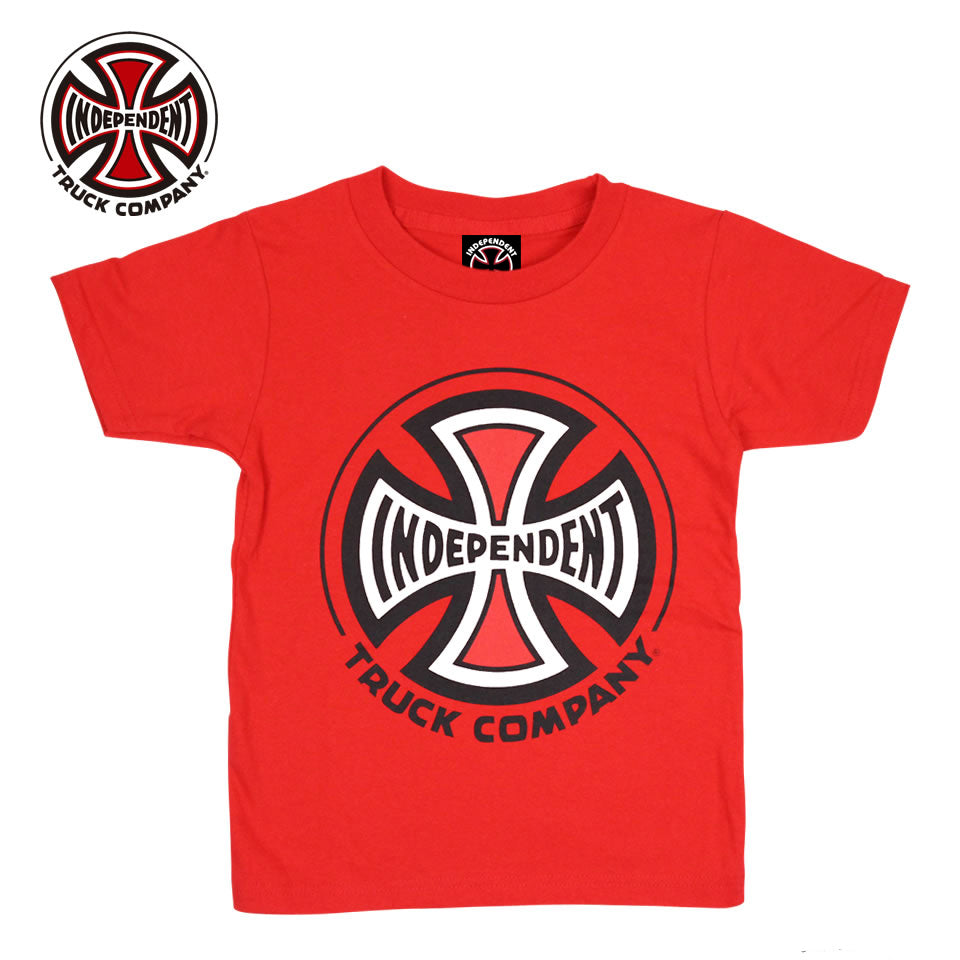 Independent Truck Company Kids Short Sleeve T-Shirt - Red | Stylish & Comfortable Graphic Tee for Boys & Girls | Perfect for Casual Wear, Skateboarding & Street Fashion