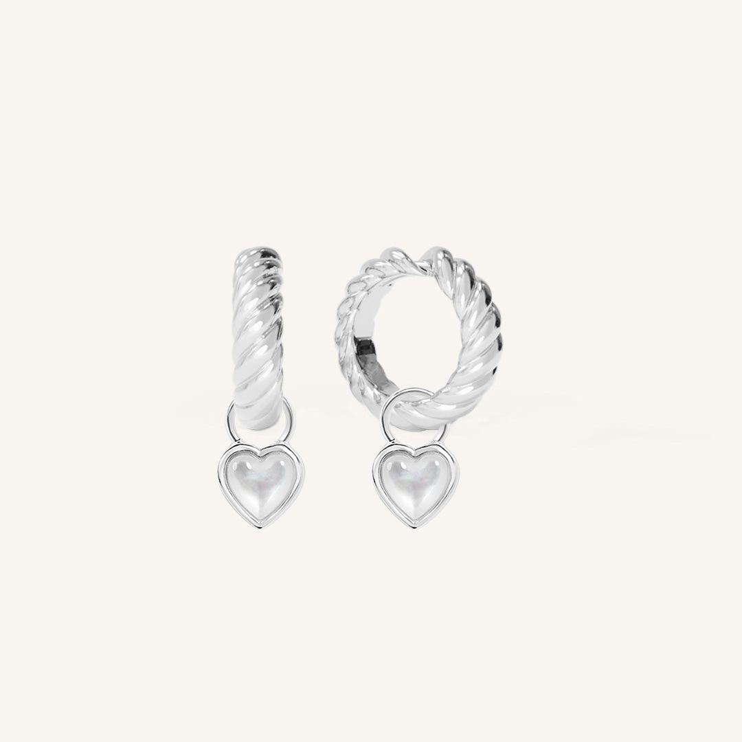 Devote Heart Rope Hoops - Trendy Gold Plated Dangle Earrings for Women | Perfect for Date Night, Parties & Everyday Wear