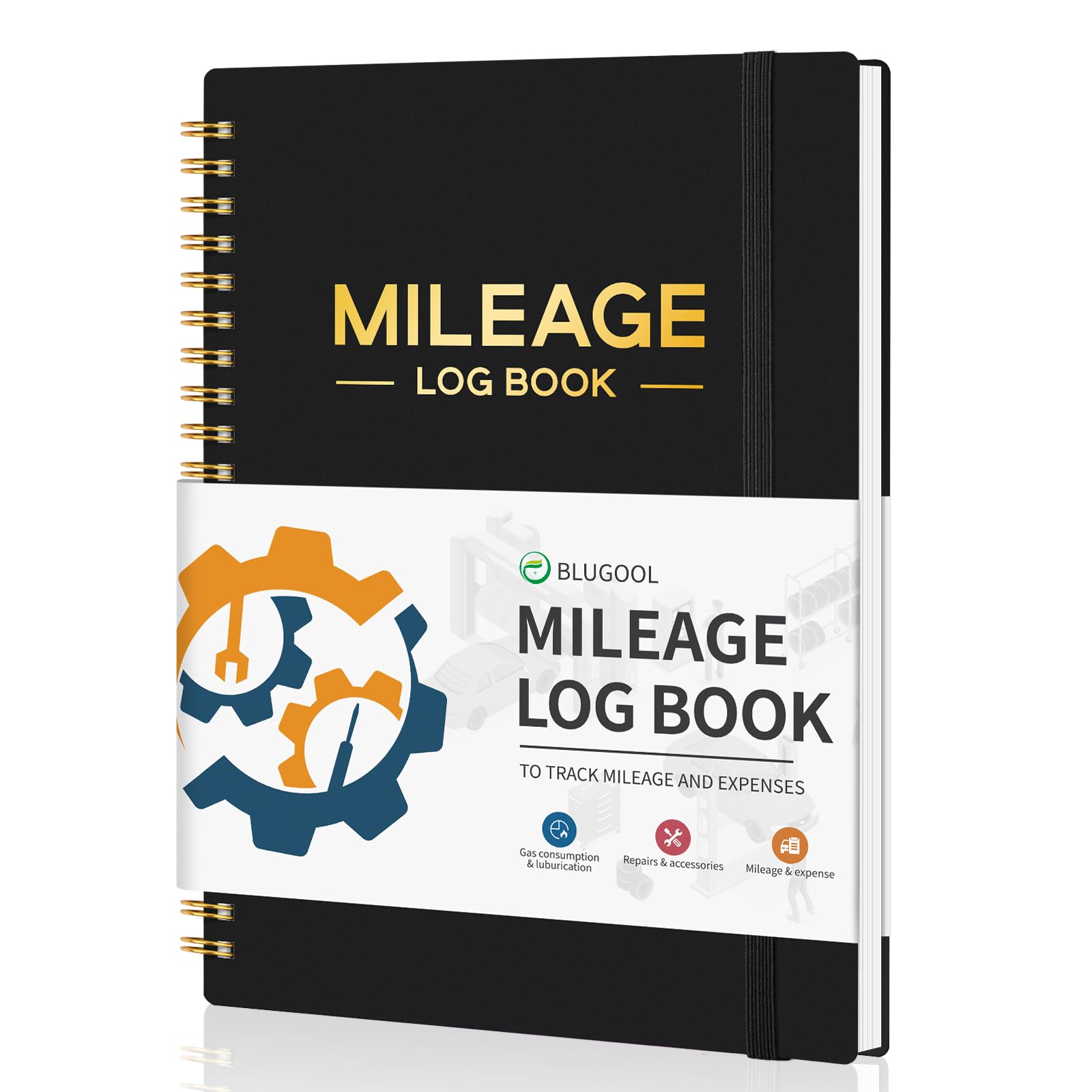 Auto Mileage Log Book for Car & Vehicle Maintenance - 6.1×8.4